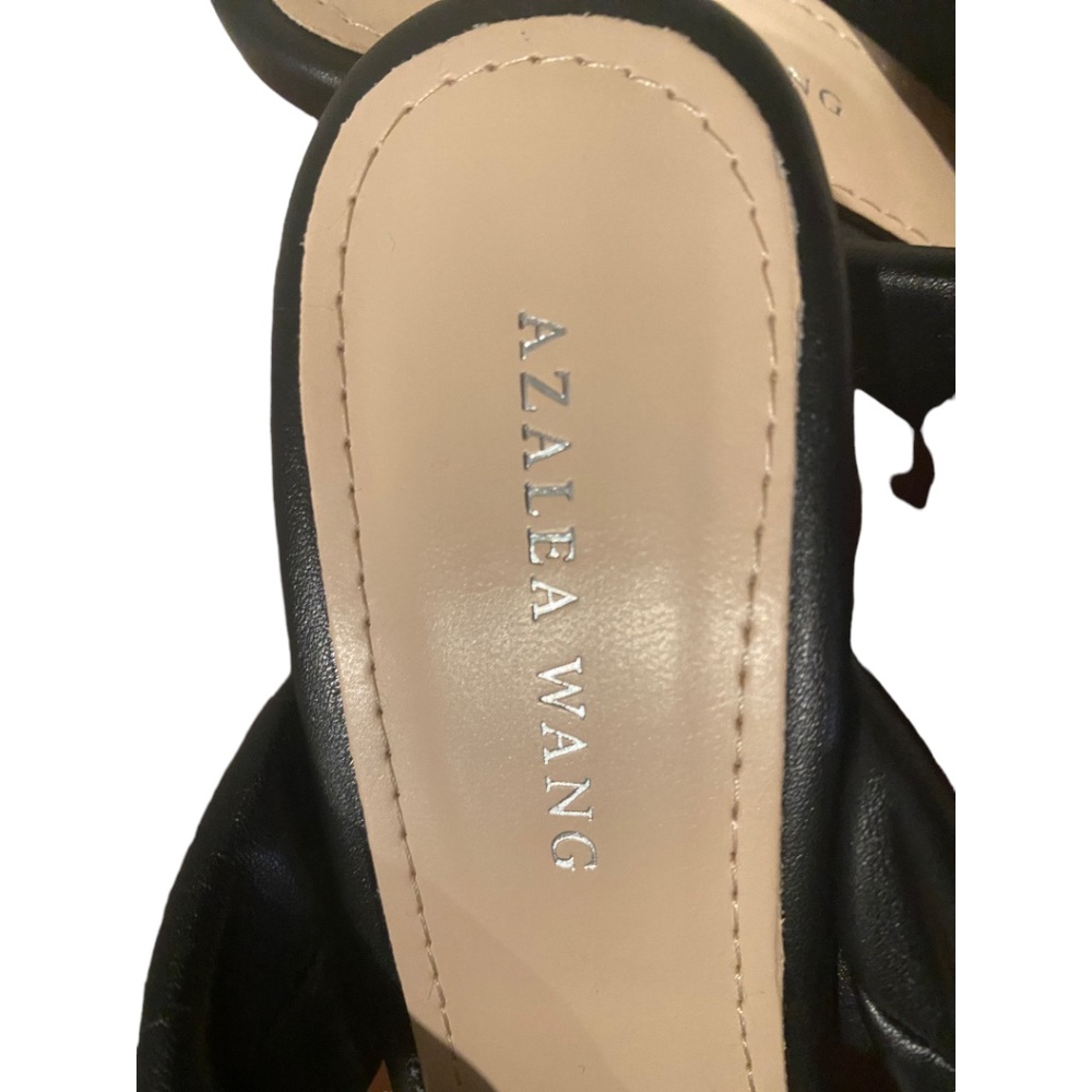 Azalea Wang Black Open Square Toe - Size 9 - image 3